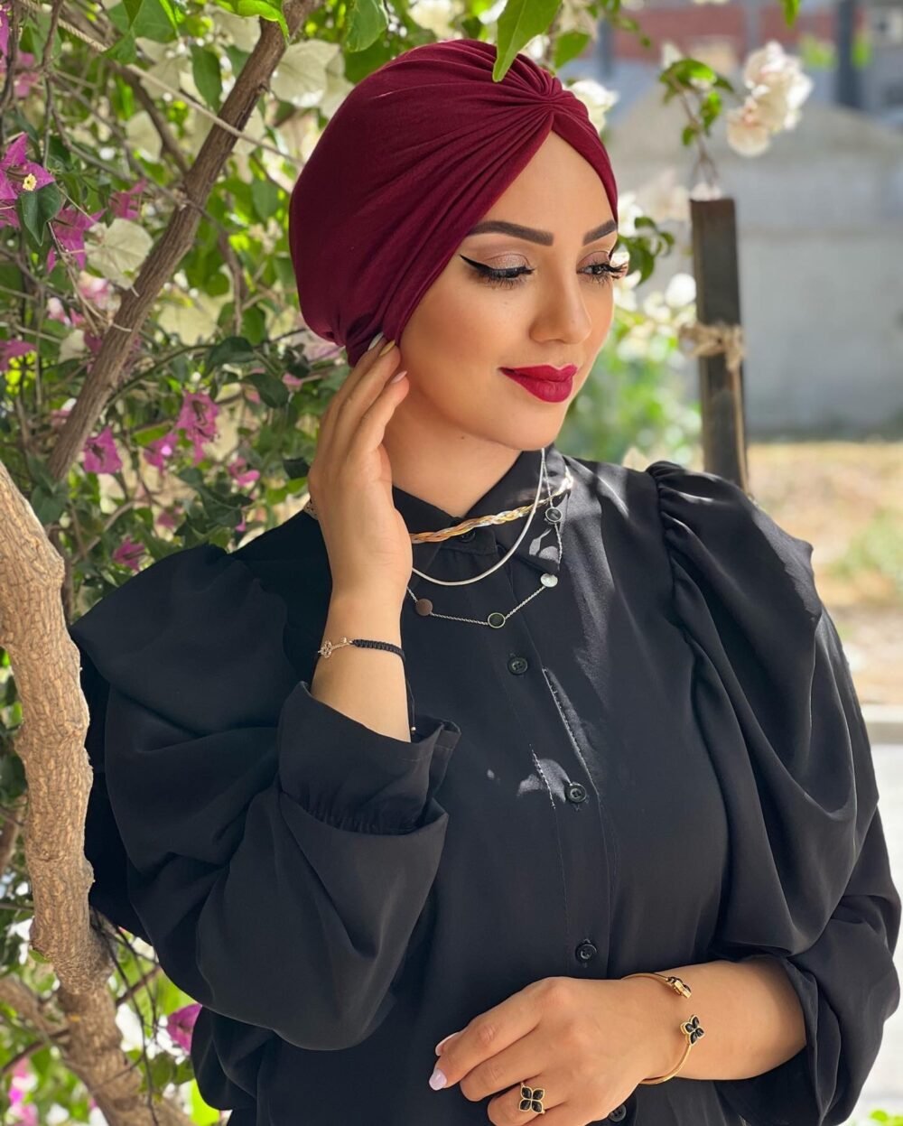 rubi (2) Turban plissée Grenadine